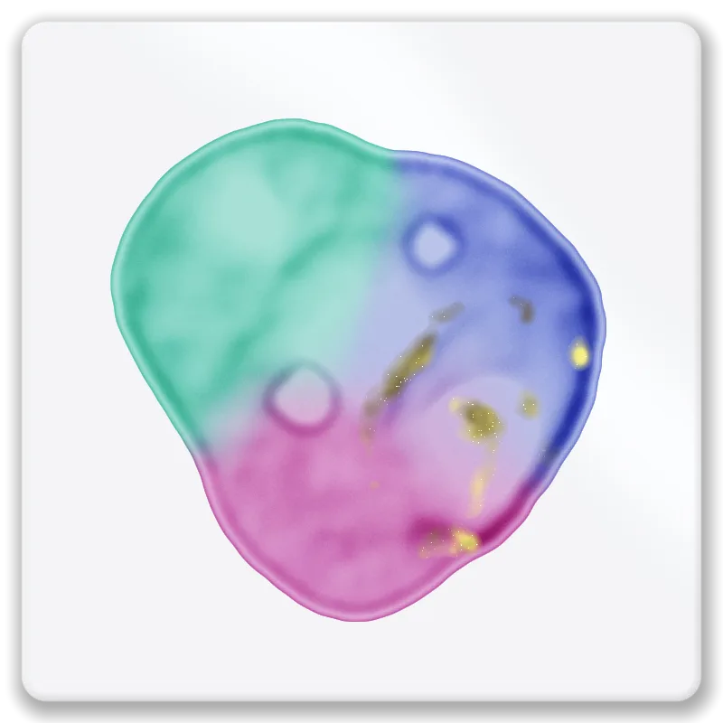 The same alcohol ink pour on a glazed white ceramic tile, flowing a little more freely
